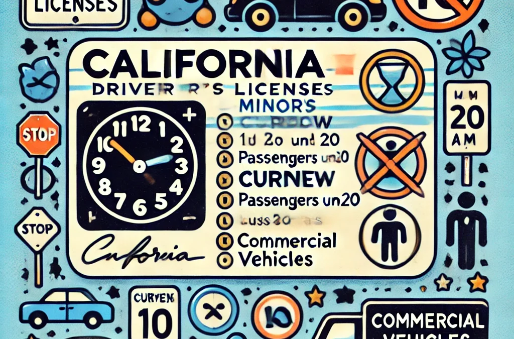 Minor’s Restrictions and Exceptions for Provisional Driver’s Licenses in California